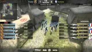 CS:GO fnatic vs EnVyUs (cobblestone map1) - Gfinity 2015 Champion of Champions
