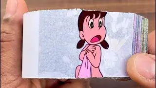 Doraemon Cartoon Flipbook #301 | Nobita Enters Shizuka Bathroom Flip Book | Flip Book Artist 2026