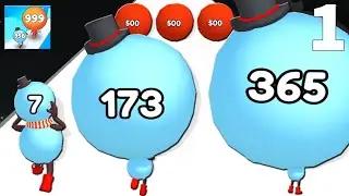 BIG HEAD RUN - snowman evolution Games Gameplay Part 1