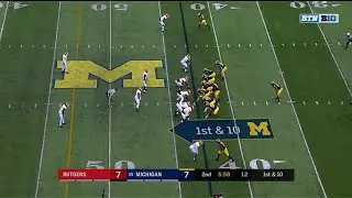 Brandon Peters Connects on a Pass vs. Rutgers