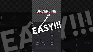 Easy DYNAMIC Text Underline Effect for DaVinci Resolve!