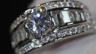 Iced out ring, diamond ring, mens wedding ring, womens big ring, mens diamond hip hop ring