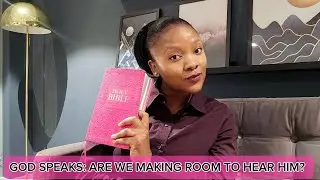 GOD SPEAKS: ARE WE MAKING ROOM TO HEAR HIM? 
