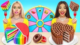 Desafio da Decoração de Bolo | Competição Com Comida Real vs Chocolate por RATATA POWER