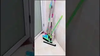 SpiderJuice&reg; Smart Multipurpose Wall Mounting Retractable Mop Broom Zhadu Holder with Hooks