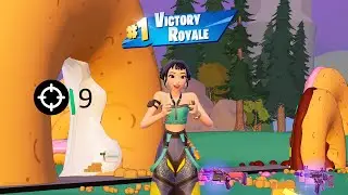 Winning a Zero Build Game with 9 Kills as Zoey