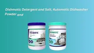 Dishmatic Dishwasher Detergent (1kg) and Salt (1 kg) (Compatible with All Dishwashers)