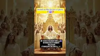 Jesus on the Throne 👑✨Angels Singing in Heaven || #ChristianShorts #heaven  #jesus #jesusshorts #fyp
