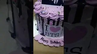 Bts theme cake korean cake #shortsfeed #shorts #short #korea #bts #shortsvideo
