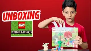 Unbox and Build the LEGO Minecraft Mushroom House with Vivaan!