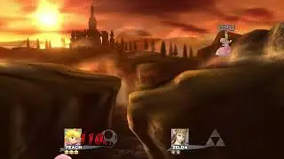 Super Smash Bros: Peach Vs Zelda