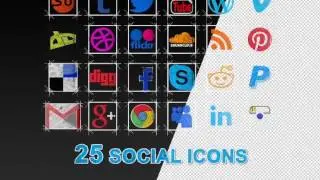 After Effects Templates 30  Social Media Icons Pack