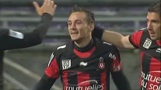 But Eric BAUTHEAC (1') - Toulouse FC - OGC Nice (3-4) / 2012-13