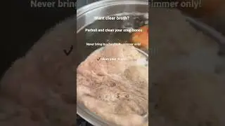 Skim your scum! #hollabokchoy #cookingtips #shorts