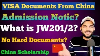 Will the Chinese university only send you the JW form and the Admission Notice?