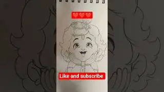 easy Krishna ji sketching#art #shortsfeed #drawingideas #drawing