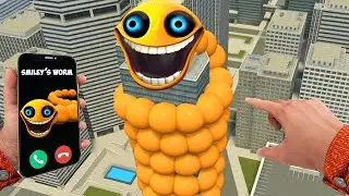 WHAT IF NEW ROBLOX HUNGRY SMILEY'S WORM IS HUNTING ME In Garry's Mod!