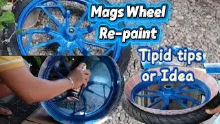 V70 #tipidTips #repainting #motorcycle #suzukiraider150  #magswheel no #paintremover & #primer used