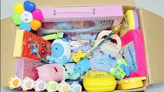 Box full of latest stationery- Spiderman pencil box, 2in1 pencil box, stapler, pen, eraser, unboxing