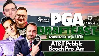 LIVE AT&T Pebble Beach Pro-Am PGA Draft | PGA Draftcast | DraftKings Golf Tips & DFS Picks