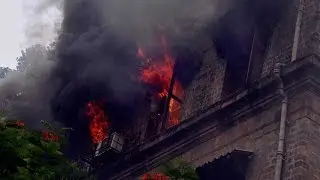 Times Square building in Mumbai catches fire