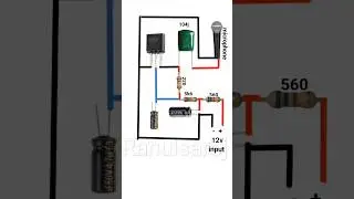 microphone circuit diagram#electronic #youtubeshorts #shortsvideo #shorts #electronic #shortsfeed