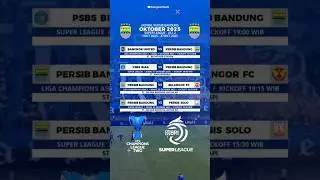 Jadwal Persib Oktober 2025 - Persib vs Selangor FC , Persib vs Persis #persib #persibhariini