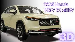 🚨2025 Honda HR-V RS e:HEV 3D MODEL | BLENDER ✨