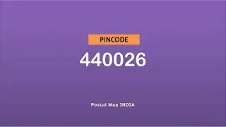 Pincode 440026 - Khairi Akashwani, Uppalwadi & More