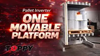 Pallet Inverter - ONE MOVABLE PLATFORM with mousse (Buckets)