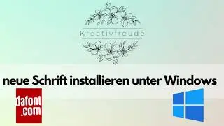 Unzählige gratis Schriftarten zum plotten || neue Schrift unter Windows installieren