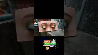 15th August special eye makeup 🔥 #independenceday #tbs #makeup
