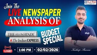 The Hindu News Analysis for CLAT 2026 (02 February, 2026) Current Affairs & GK | Clat Prep