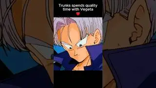 Trunks talks with Vegeta for the first time 🥰