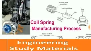 Coil Springs Manufacturing Process|ENGINEERING STUDY MATERIALS