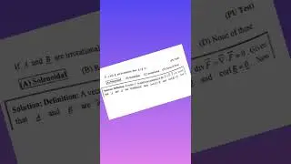 What is the condition for irrotational and solenoidal?||Is the curl of an irrotational field zero?