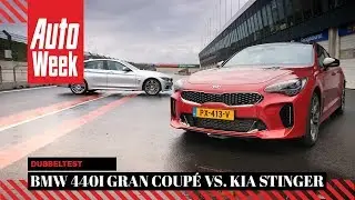 BMW 440i Gran Coupé vs. Kia Stinger - AutoWeek Dubbeltest - English subtitles