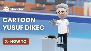 How to make cartoon 3D Yusuf Dikec in Blender