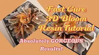 Radiant Orange 3D Fast Cure Bloom Resin Tutorial ft. @teexpert.official