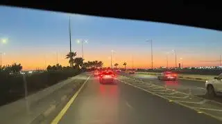 Night sunset view in sky