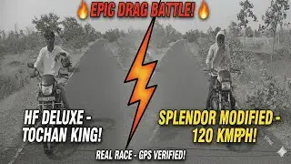 HF Deluxe vs Splendor DRAG RACE 🏁 | Full Fight & Critical Reaction! (Shocking Winner)