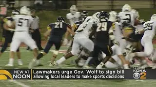Lawmakers Urge Wolf Administration To Sign High School Sports Bill