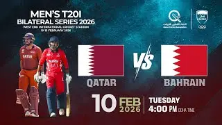 Men's T20I Bilateral Series 2026 between Qatar and Bahrain, Tuesday, February 10, 2026
