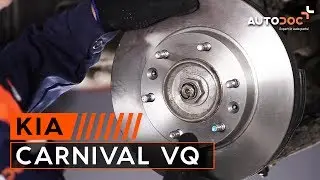 Cómo cambiar discos de freno delanteros y pastillas de freno KIA CARNIVAL VQ INSTRUCCIÓN | AUTODOC
