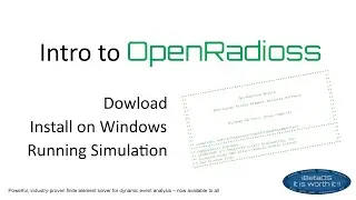 Download, Install, Running the Free OpenRadioss Example | WINDOWS | Free | OpenSource | FEM