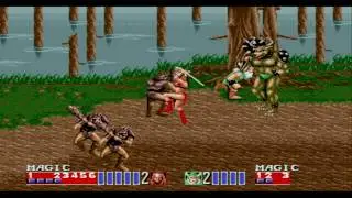 Sega Megadrive / Genesis - Golden Axe 2 - Tyris (Si0r) & Gilius (Psychic Sword) 2 Player Longplay