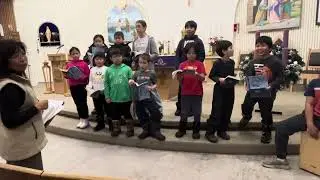 Choir practice at St John Church for Simbang Gabi Mass - Dec 2025 