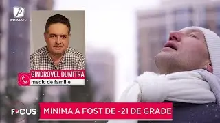 Ger în aproape toată țara. Minima a fost de -21 de grade