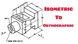 Orthographic projection in | Technical drawing | Engineering drawing