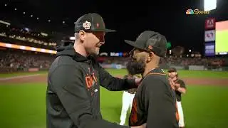 Sergio Romo makes FINAL MLB appearance! Walks off to HUGE ovation as he retires as a Giant!